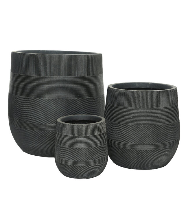 Cache-pot Liam anthracite