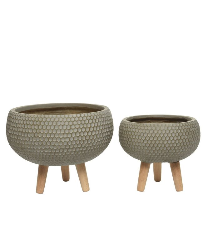 Cache-pot Zoe bol sur pieds