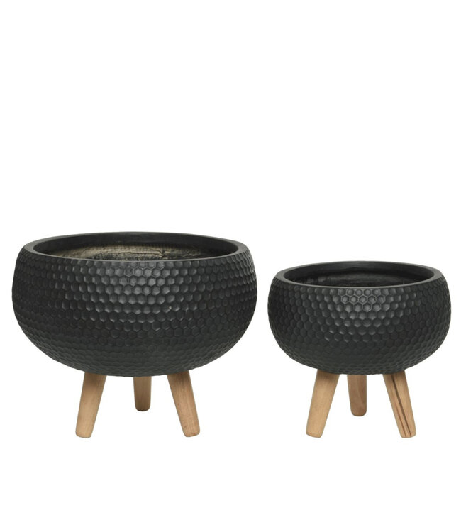 Cache-pot Zoe bol sur pieds