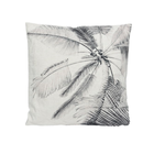 Coussin palmier noir et blanc
