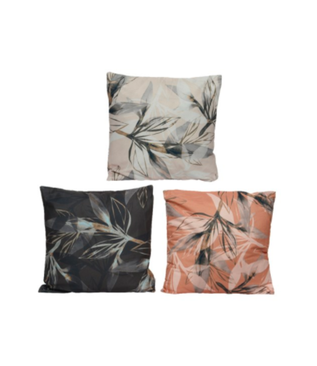 Coussin décoratif feuillage naturel