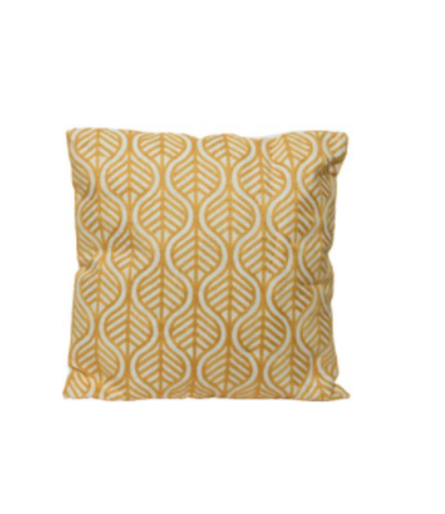 Coussin feuilles alignées