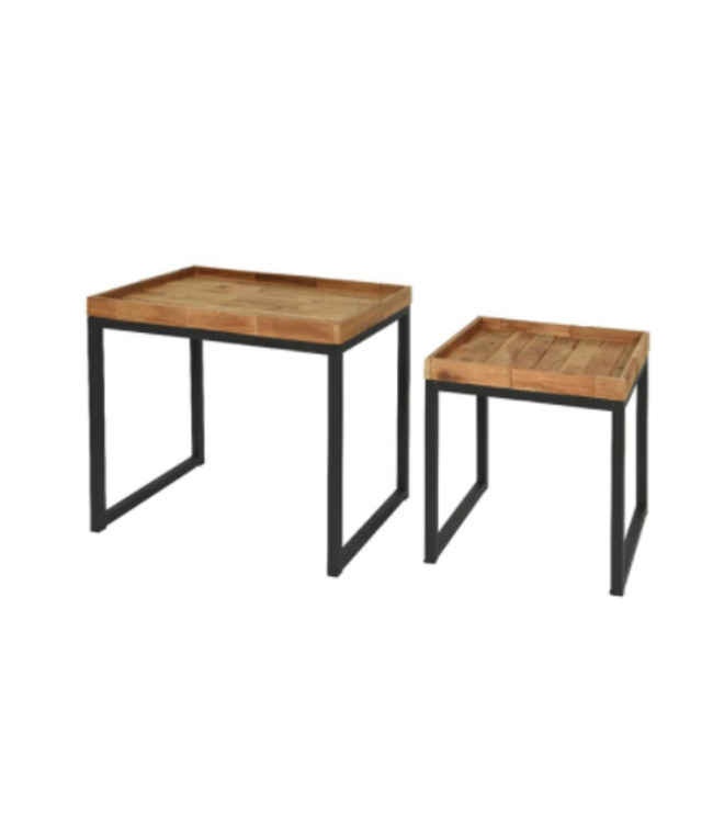 Table d'appoint en bois d'acacia