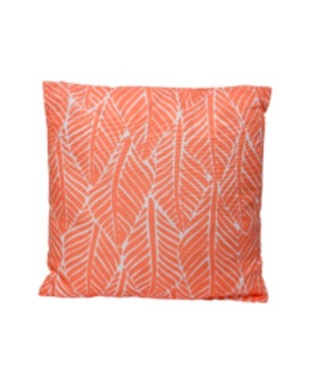 Coussin motifs de feuilles verticales