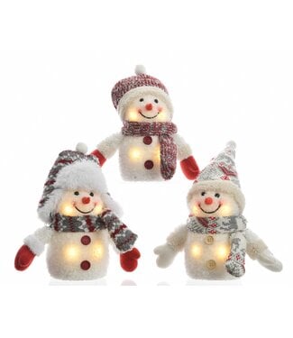 Bonhomme de neige illuminé