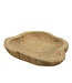 Assiette bois teck organique