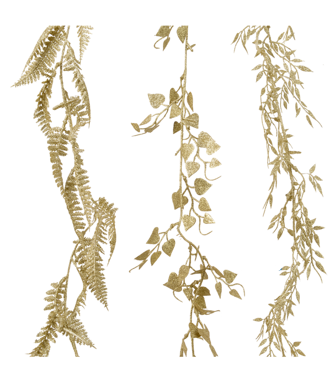 Guirlande plastique or paillettes