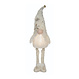 Gnome blanc sur pieds avec chapeau flocons