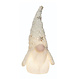 Gnome blanc illuminé avec chapeau flocons