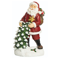 Figurine Père-Noël et sapin