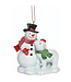 Ornement bonhomme de neige et ours