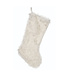 Bas de Noël en fourrure blanche