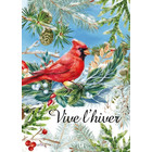Drapeau cardinal - Vive l'hiver