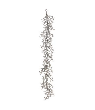 Guirlande argent brillante et glacée