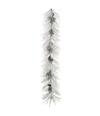 Guirlande de pin argent avec cocottes