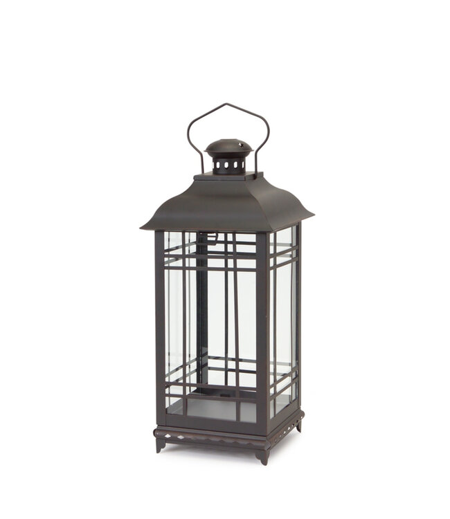 Lanterne de métal lignée