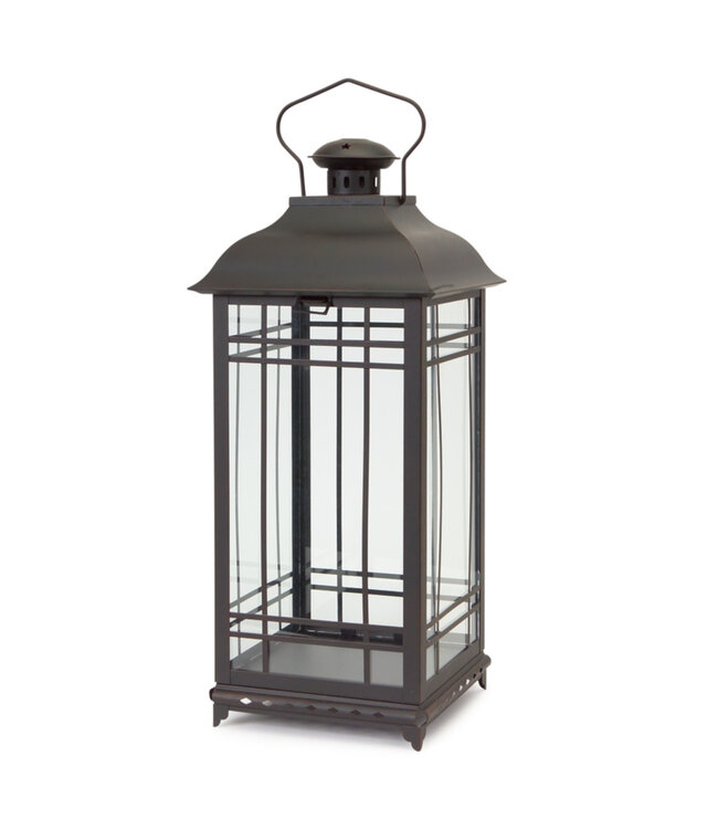 Lanterne de métal lignée