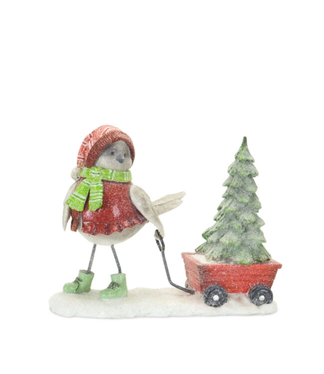 Oiseau avec traineau