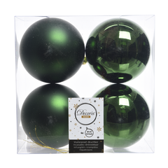 Boules plastique vert pin