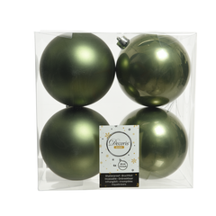 Boules plastique vert mousse