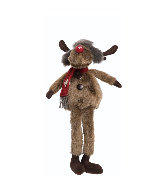 Orignal assis avec chapeau et foulard