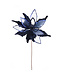 Tige de poinsettia bleu nuit velour