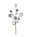 Tige décorative boules argent