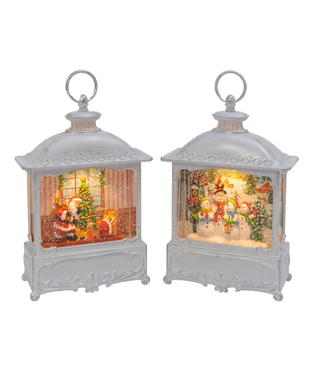 Lanterne d'eau blanche rectangulaire