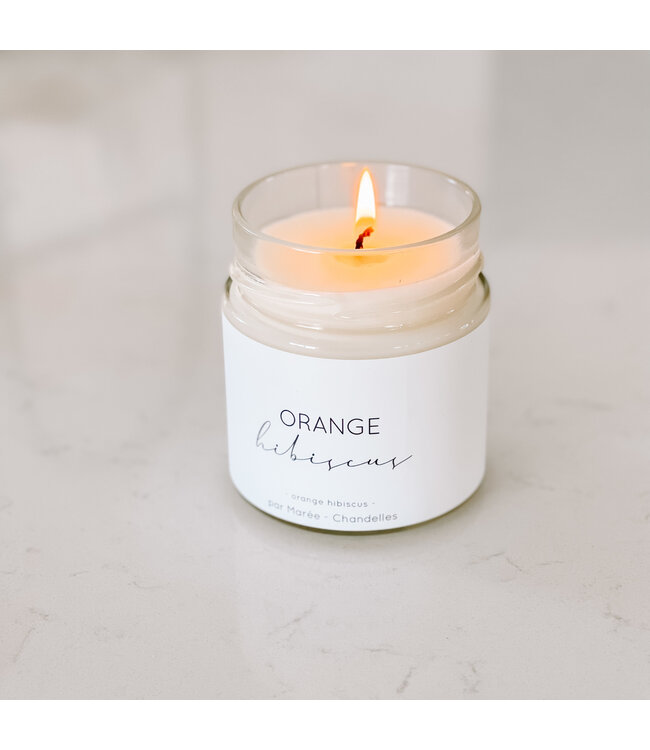 Marée Chandelles Chandelle de soya - Oranges hibiscus