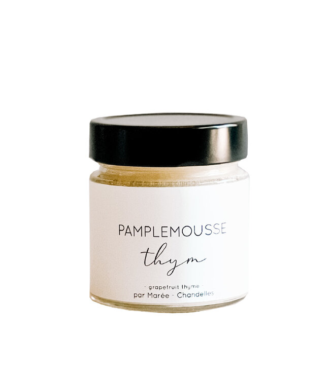 Marée Chandelles Chandelle de soya - Pamplemousse et thym