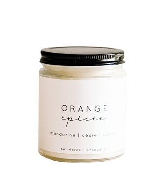 Marée Chandelles Chandelle de soya - Orange épicée