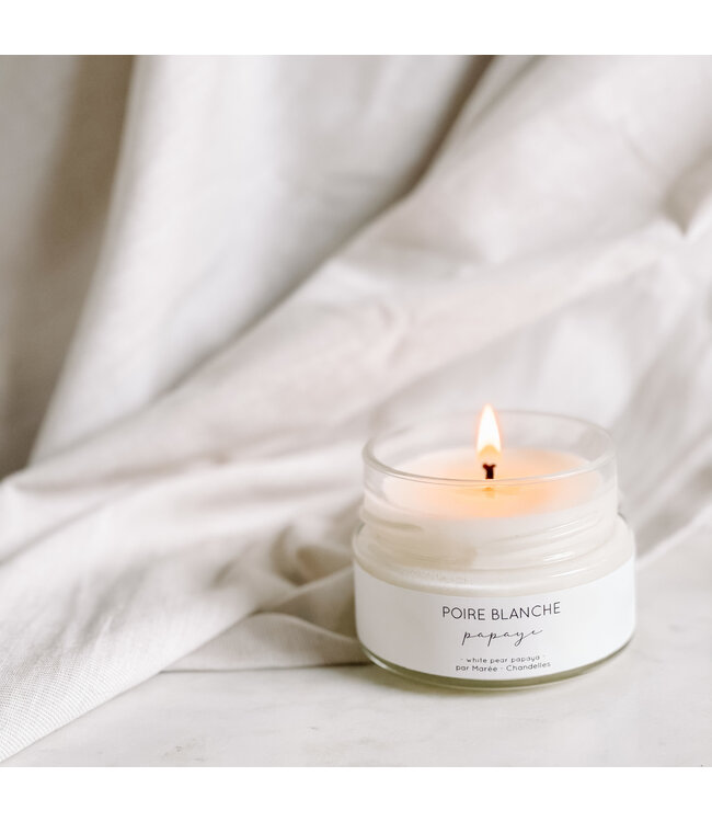 Chandelle de soya - Poire blanche et papaye