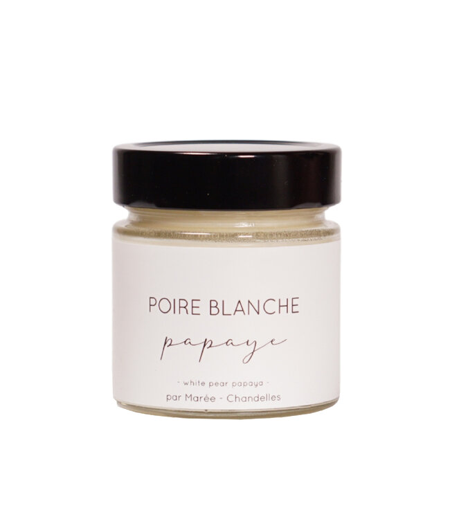 Chandelle de soya - Poire blanche et papaye