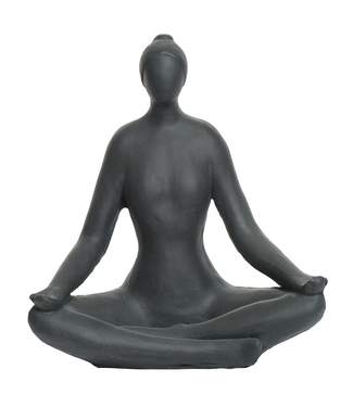 Statue femme en posture de yoga
