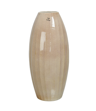 Vase en terre cuite beige rosé 6 po