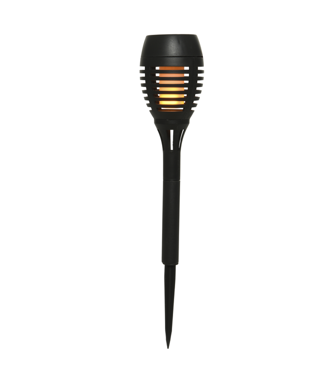 Ensemble de 4 lumières solaires pour jardin effet flamme | Ambiance chaleureuse pour jardin et terrasse
