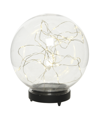 Boule lumineuse solaire sur piquet