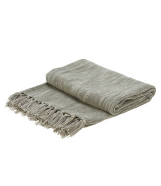 Jeté en coton verte