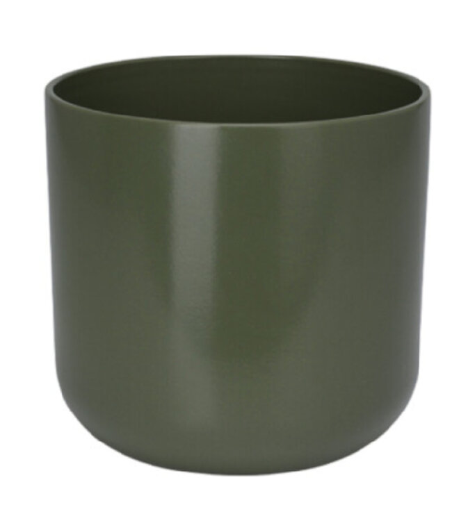 Cache-pot en grès vert 5 po