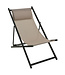 Chaise de détente pliante avec coussin taupe | Design emblématique pour intérieur et extérieur