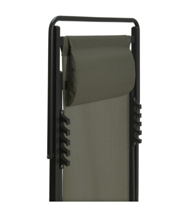 Chaise de détente pliante avec coussin vert | Design emblématique pour intérieur et extérieur