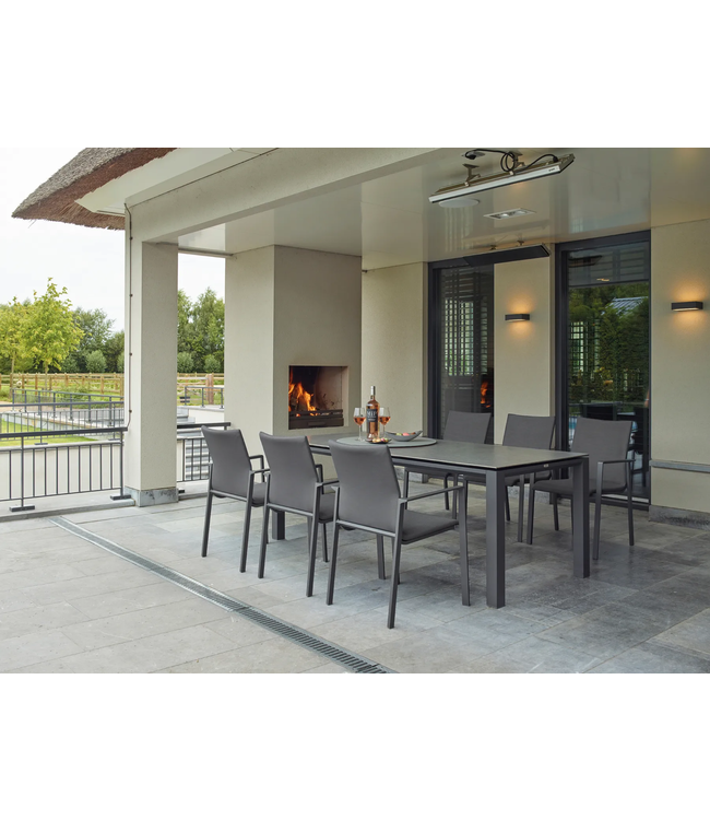 Life Outdoor Living Table à diner Concept Lava 86''