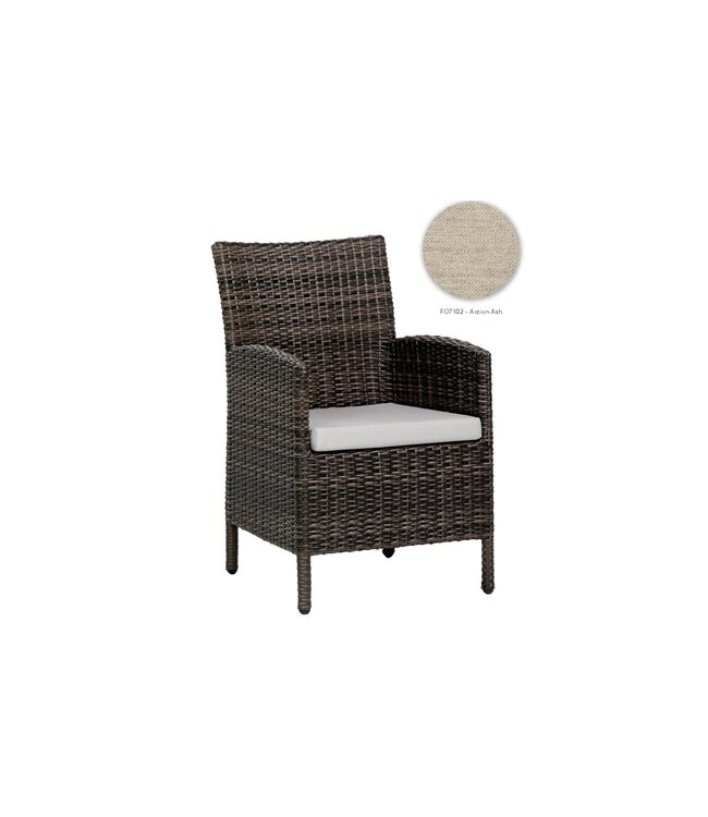 Chaise à bras Coral Gables Wild Truffle | Confort méditerranéen