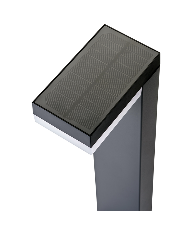Lampe solaire carré sur piquet 10.5 po | Éclairage extérieur design