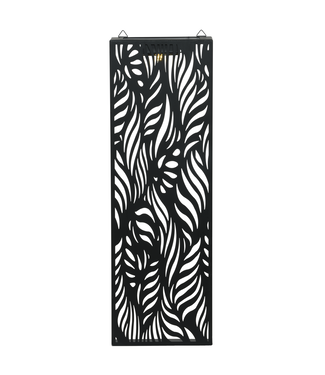 Lampe murale solaire feuillage blanc chaud