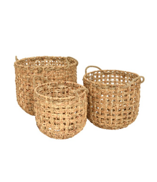 Panier rond avec poignées