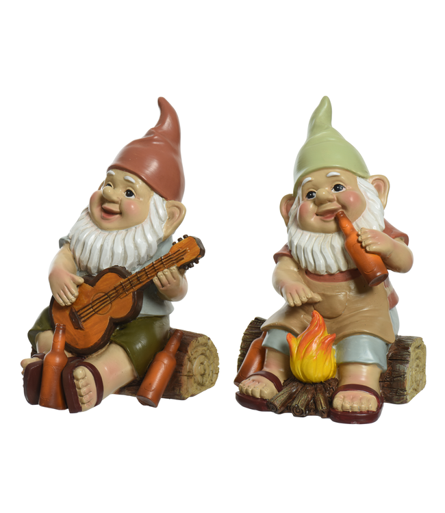 Gnome en polyrésine feu 4,5 po