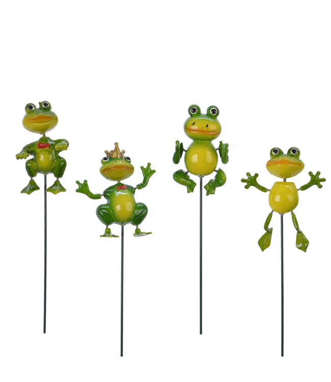 Piquet de jardin grenouille assorti
