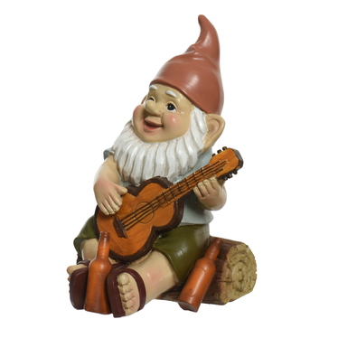Gnome polyrésine guitare 4,5 po