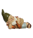 Gnome en polyrésine bonnet vert 8,5 po | Décoration de jardin amusante et originale